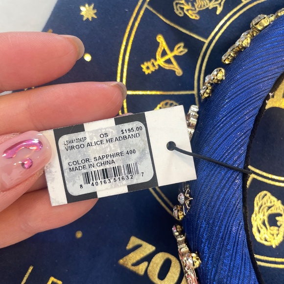 Lele Sadoughi Zodiac Virgo Alice Headband in Royal Blue - Picture 8 of 13